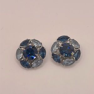 VINTAGE Crystal Clip-On Earrings